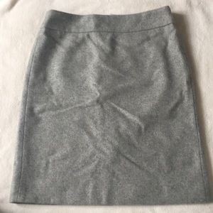 JCrew heather gray wool pencil skirt -Size 2